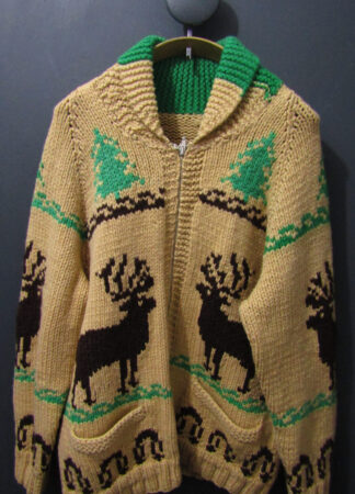 Mary Maxim style Cowichan Cardigan | Medium | Brown| Unisex