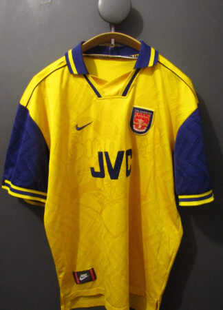 Arsenal Away 1996-97 Football Shirt | Nike | XL | Yellow