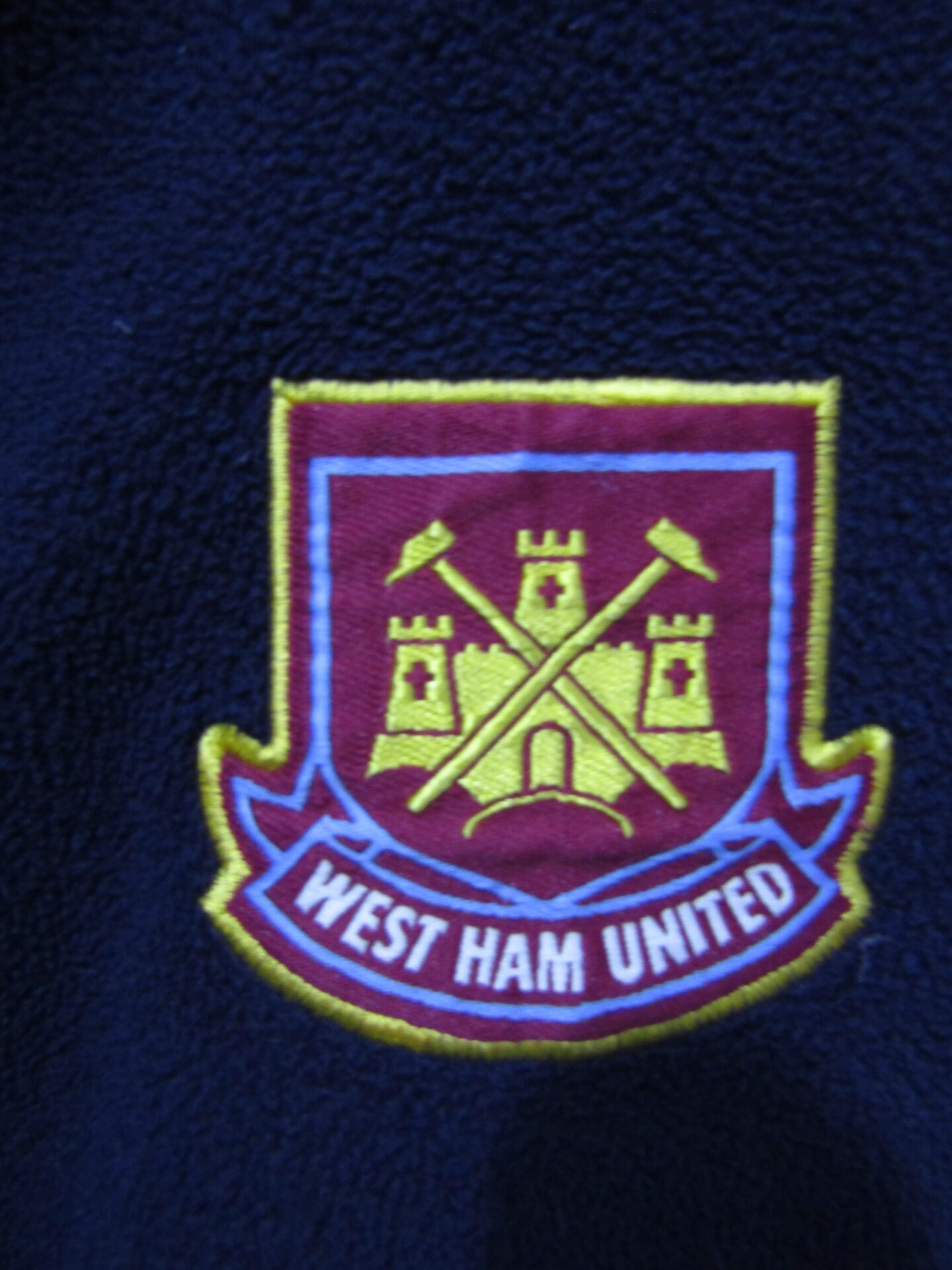 West Ham 99-03 Training Drill Fleece | Vintage Fila | XL | Navy - Image 5