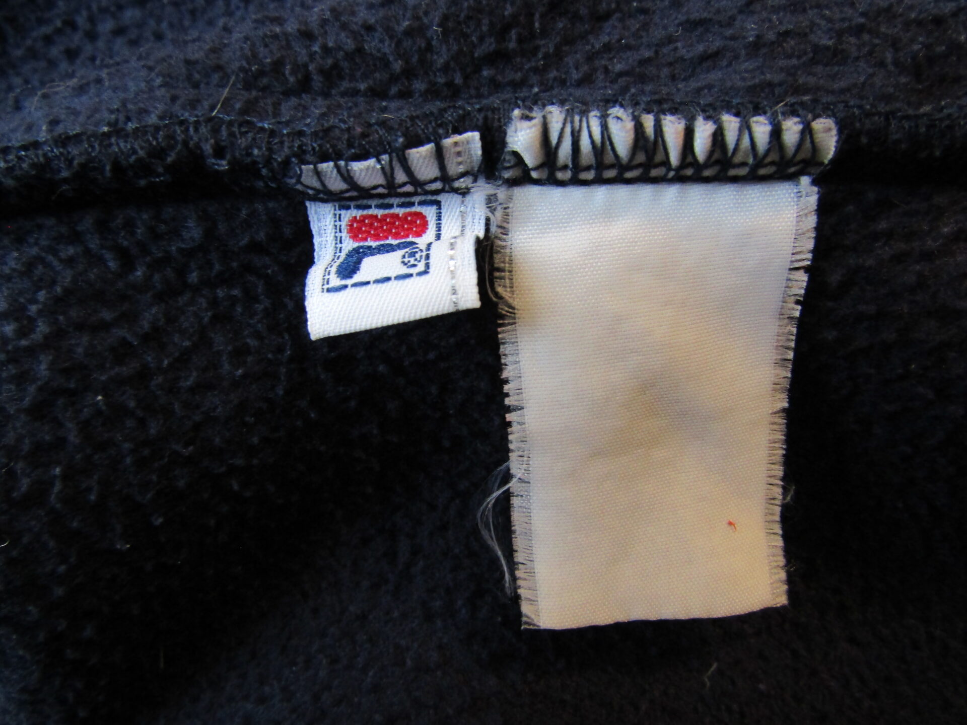 West Ham 99-03 Training Drill Fleece | Vintage Fila | XL | Navy - Image 4